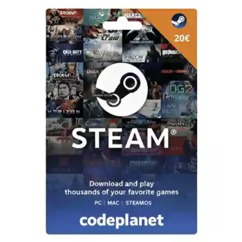 Carte Steam 20 € – Recharge rapide