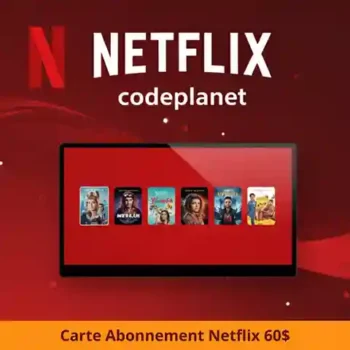 Abonnement Netflix 60€ Maroc – Carte Digitale à Activation Rapide