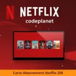 Abonnement Netflix 25€ Maroc – Carte Digitale à Activation Rapide
